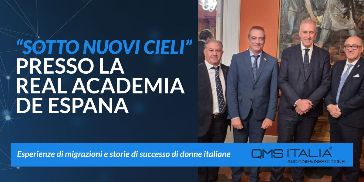 Sotto Nuovi Cieli QMS Italia certificazione ISO Ambasciata Spagna Roma Il docufilm “Sotto Nuovi Cieli. Storie di Donne Italiane in Spagna”, prodotto dal Com.It.Es di Madrid, che ha già ricevuto riconoscimenti al Montecatini International Short Film Festival, offre uno spunto prezioso per riflettere sulle esperienze di migrazione e sulle storie di successo di donne italiane che, nel corso degli anni, hanno intrapreso il difficile ma stimolante cammino verso una vita “sotto nuovi cieli” in Spagna.